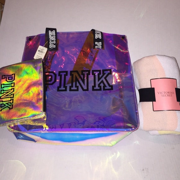 PINK Victoria's Secret Handbags - PINK Victoria's Secret Beach Kit
